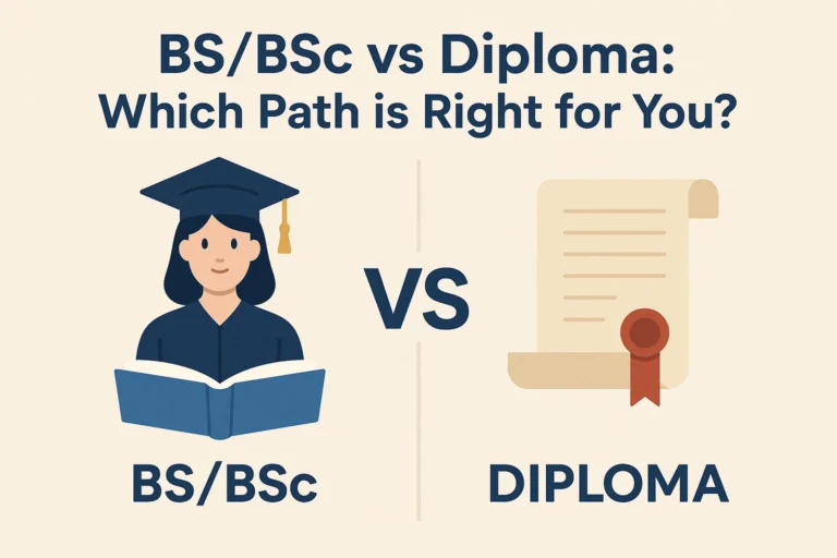BS/BSc vs Diploma: Which Path is Right for You? BS/BSc vs Diploma: Which Path is Right for You?